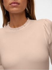 Vero Moda Női póló VMCAROL Regular Fit 10300936 Silver Mink (Méret L)