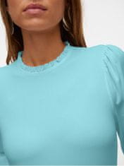 Vero Moda Női póló VMCAROL Regular Fit 10300936 Clearwater (Méret XL)