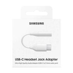 KOMFORTHOME Samsung fejhallgató adapter 3,5 mm-es mini jack (női) - USB Type C (férfi) fehér (EE-UC10JUWEGWW)