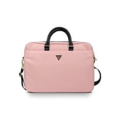 Guess Guess Nylon háromszög logós laptop táska 16" - rózsaszín