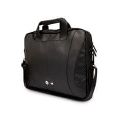 Bmw BMW karbon és perforált laptop táska 16" - fekete