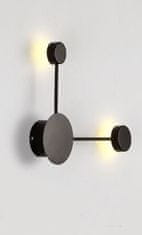 Fekete geometrikus fali lámpa Dots-Dots HydePark LED spotlámpa