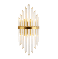 MONAKO gyönyörű arany fali lámpa kristályokkal V22451