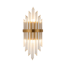 MONAKO gyönyörű arany fali lámpa kristályokkal V22451