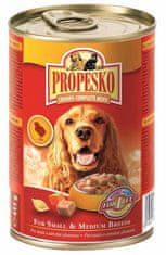 Propesko Dog csirke sárgarépával és tésztával, darabokban 415 g