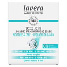 Lavera Szilárd sampon érzékeny fejbőrre Basis Sensitiv (Shampoo Bar) 50 g