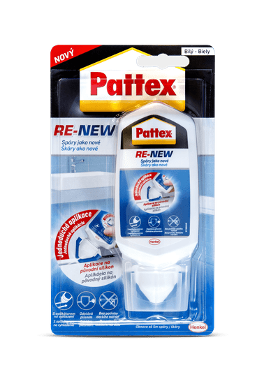 Pattex Re-New fugafelujító szilikon, fehér