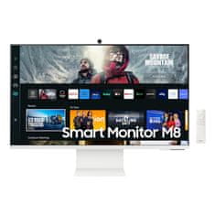 SAMSUNG Smart Monitor M8 M80C LS32CM801UUXDU Monitor 32inch 3840x2160 VA 60Hz 4ms Fehér