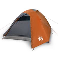 Greatstore 185T Taffeta 2-személyes szürke-narancs sátor 264x210x125 cm