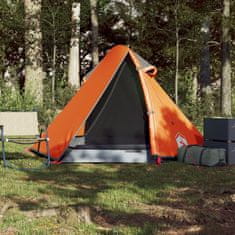 Greatstore 185T Taffeta 2-személyes szürke-narancs sátor 267x154x117 cm
