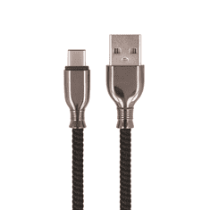 setty. kábel USB - USB-C 1,0 m 3A FC-C fekete (GSM113216)