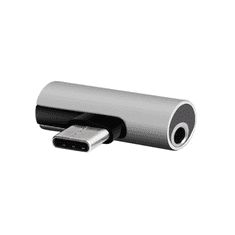 setty. adapter USB-C - audio jack 3,5 mm + USB-C AD-C-JC-7 szelet (GSM171652)