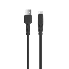 setty. kábel USB-A - microUSB 3 m 2A KSA-M-321 fekete (GSM171580)