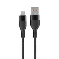 maXlife MXUC-07 kábel USB - microUSB 1,0 m 2,4A fekete nylon (OEM0101186)