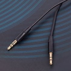 maXlife audiokábel jack 3,5 mm - jack 3,5 mm (mini) 1 m, fekete (OEM0002431)