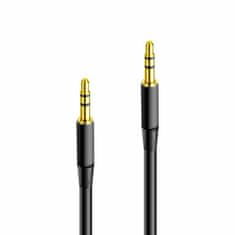 maXlife audiokábel jack 3,5 mm - jack 3,5 mm (mini) 1 m, fekete (OEM0002431)