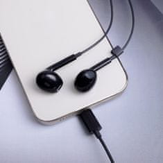 maXlife vezetékes fejhallgató MXEP-04 USB-C 1,2 m fekete (OEM0002421)