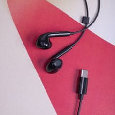 maXlife vezetékes fejhallgató MXEP-04 USB-C 1,2 m fekete (OEM0002421)