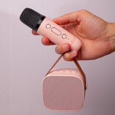 maXlife OEM0200496 Bluetooth karaoke hangszóró MXKS-100 rózsaszín