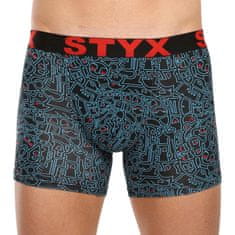 Styx 5PACK férfi boxeralsó hosszú arti sport gumi több színben (5U1267924) - méret L