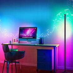 Dexxer LED RGB sarok állólámpa 132cm APP + távirányító Rainbow 3D