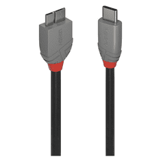 Lindy 36620 USB kábel 0,5 M USB 3.2 Gen 1 (3.1 Gen 1) USB C Micro-USB B Fekete (36620)