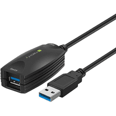 Techly ICUR3050 USB kábel 5 M USB 3.2 Gen 1 (3.1 Gen 1) USB A Fekete (ICUR3050)