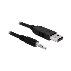 DELOCK USB Kabel A -> 3,5mm 3Pin 1.80m (5 V) TTL (83115)