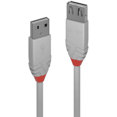 Lindy 36710 USB kábel 0,2 M USB 2.0 USB A Szürke (36710)