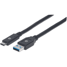 Manhattan 354981 USB kábel 3 M USB 3.2 Gen 1 (3.1 Gen 1) USB C USB A Fekete (354981)