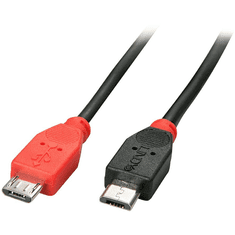 Lindy 31759 USB kábel 1 M USB 2.0 Micro-USB B Fekete (31759)