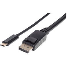 Manhattan 152464 video átalakító kábel 2 M USB C-típus DisplayPort Fekete (152464)