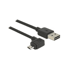 DELOCK USB Kabel A -> Micro-B St/St 3.00m 90°gew. Eas