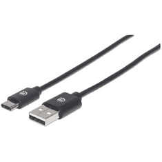Manhattan 354929 USB kábel 2 M USB 2.0 USB A USB C Fekete (354929)