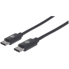 Manhattan 353342 USB kábel 1 M USB 2.0 USB C Fekete (353342)
