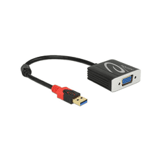 DELOCK USB3.0 Kabel A -> D-Sub15 St/Bu 0.20m schwarz (62738)