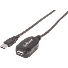 Manhattan 152365 USB kábel 15 M USB 2.0 USB A Ezüst (152365)