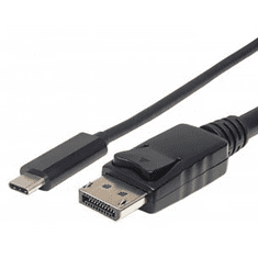Manhattan 152471 video átalakító kábel 1 M USB C-típus DisplayPort Fekete (152471)