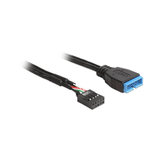 DELOCK USB3.0 Kabel Pinheader 19pin -> 8pin St/Bu 0.4 (83776)