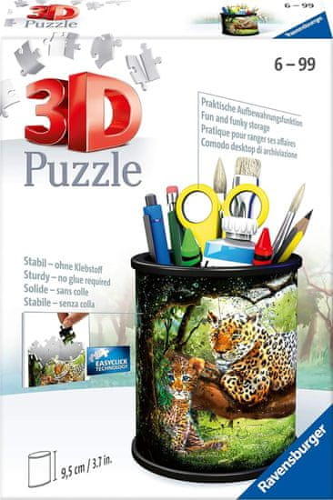 Ravensburger 3D puzzle állvány: Leopárdok 57 darab