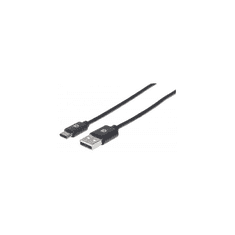 Manhattan 354912 USB kábel 0,5 M USB 2.0 USB C USB A Fekete (354912)