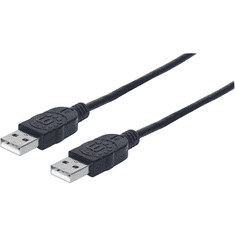 Manhattan 353915 USB kábel 3 M USB 2.0 USB A Fekete (353915)