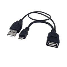 Techly 0.3m USB 2.0 A M/F - Micro USB 2.0 M USB kábel 0,3 M USB A USB A/Micro-USB B Fekete (ICOC-MUSB-MC2)