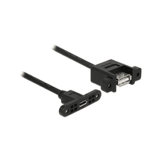 DELOCK USB Kabel A -> Micro-B Bu/Bu 1.00m Einbau (85110)