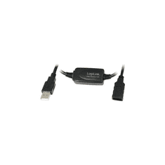 LogiLink USB Kabel A -> A St/Bu 25.00m Verl. schwarz (UA0147)