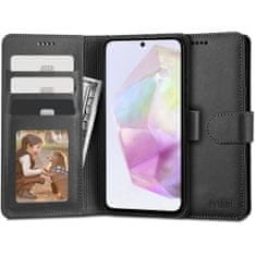 Tech-protect Wallet könyv tok Samsung Galaxy A35 5G, fekete