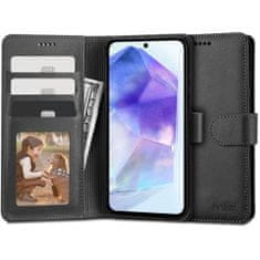 Tech-protect Wallet könyv tok Samsung Galaxy A55 5G, fekete