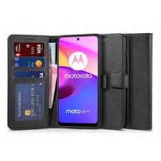 Tech-protect Wallet könyv tok Motorola Moto E20 / E30 / E40, fekete