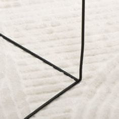 Greatstore IZA krémszínű rövid szálú skandináv stílusú szőnyeg Ø 100 cm
