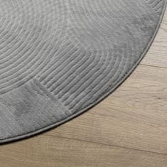 Greatstore IZA szürke rövid szálú skandináv stílusú szőnyeg Ø 100 cm